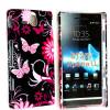 Sony Xperia U ST25i Πλαστικό Πίσω Καπάκι Purple Butterfly Sony Xperia U ST25i Πλαστικό Πίσω Καπάκι Purple Butterfly